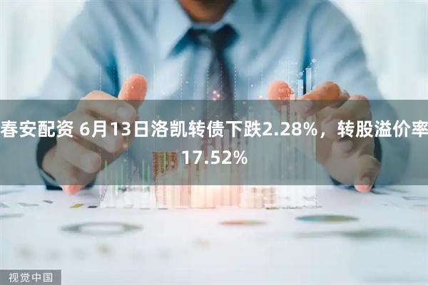 春安配资 6月13日洛凯转债下跌2.28%，转股溢价率17.52%