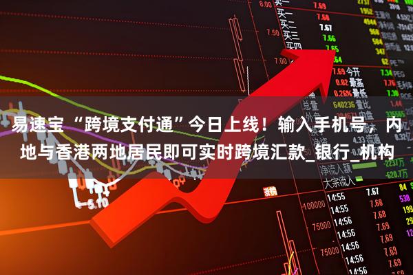 易速宝 “跨境支付通”今日上线！输入手机号，内地与香港两地居民即可实时跨境汇款_银行_机构